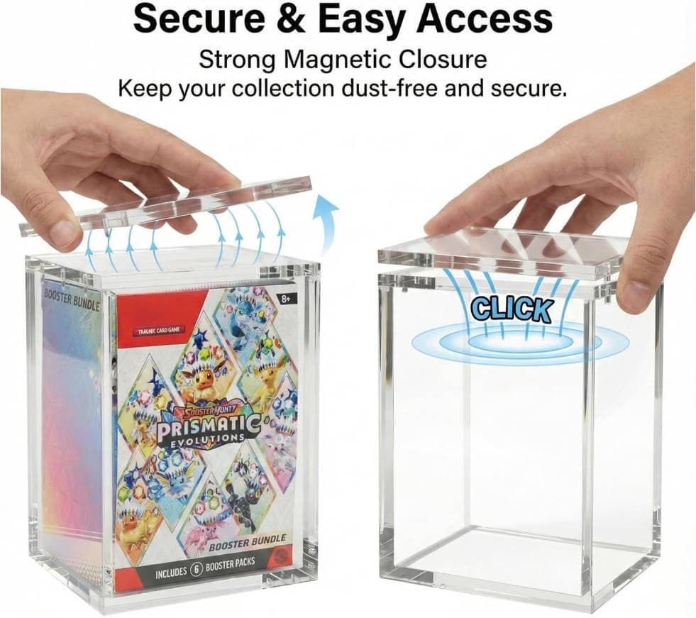 Magnetic Acrylic Display Case for 6-Pack Booster Bundles 缩略图 5