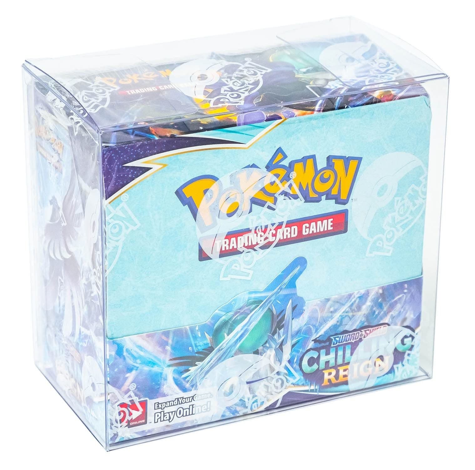 Heavy-Duty Clear Plastic Booster Box Protector, Fold-Top thumbnail 2