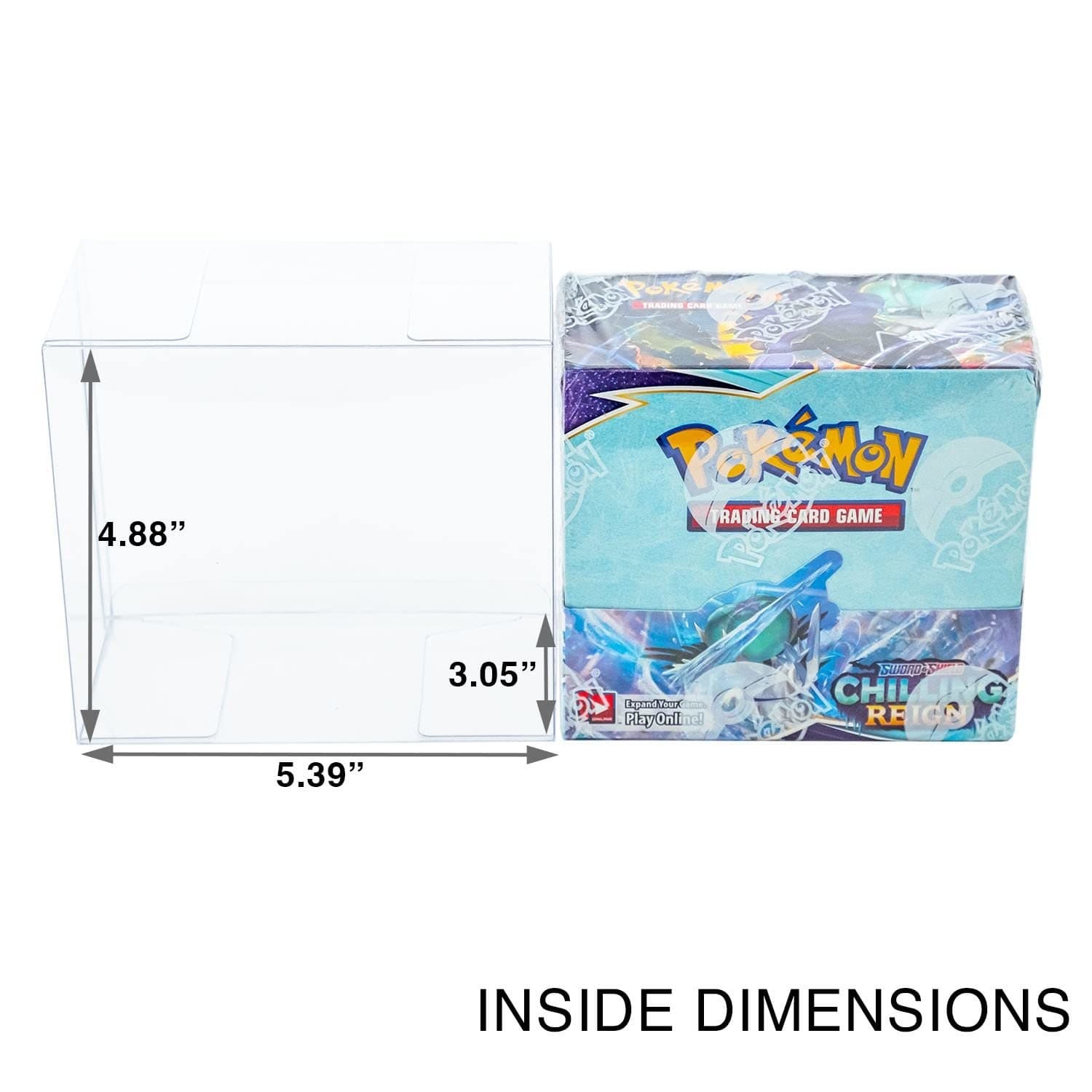 Heavy-Duty Clear Plastic Booster Box Protector, Fold-Top thumbnail 4