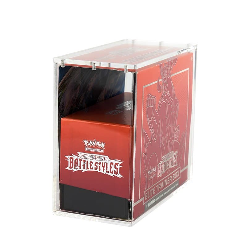 Premium Clear Acrylic Protector Case, Magnetic Lid, Compatible with Pokémon Elite Trainer Box thumbnail 5