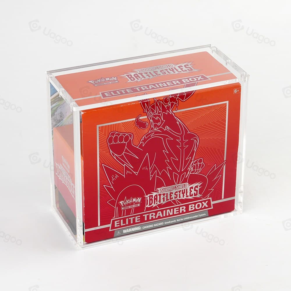 Acrylic Display Case with UV Protection and Magnetic Lid, Compatible with Pokémon Elite Trainer Box thumbnail 3