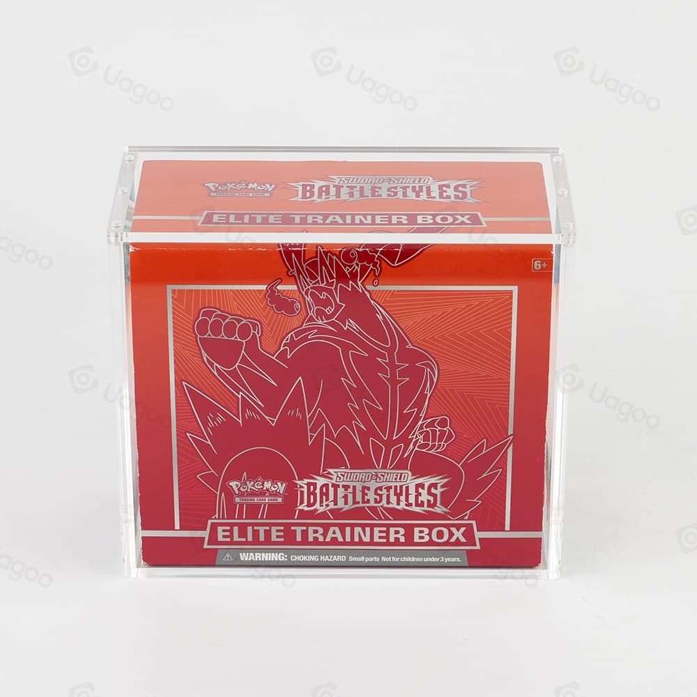 Acrylic Display Case with UV Protection and Magnetic Lid, Compatible with Pokémon Elite Trainer Box thumbnail 1