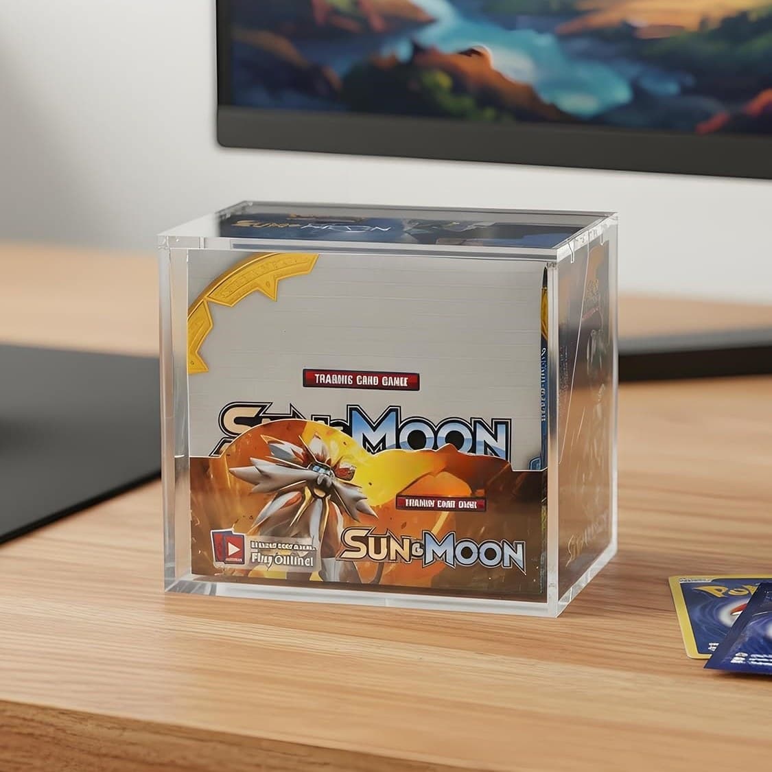 Acrylic Booster Box Case with Sliding Lid and Magnetic Lock, 8 mm Walls thumbnail 2