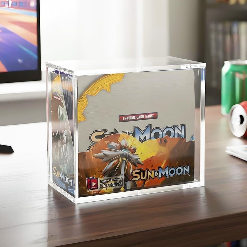 Acrylic Booster Box Case with Sliding Lid and Magnetic Lock, 8 mm Walls thumbnail 3