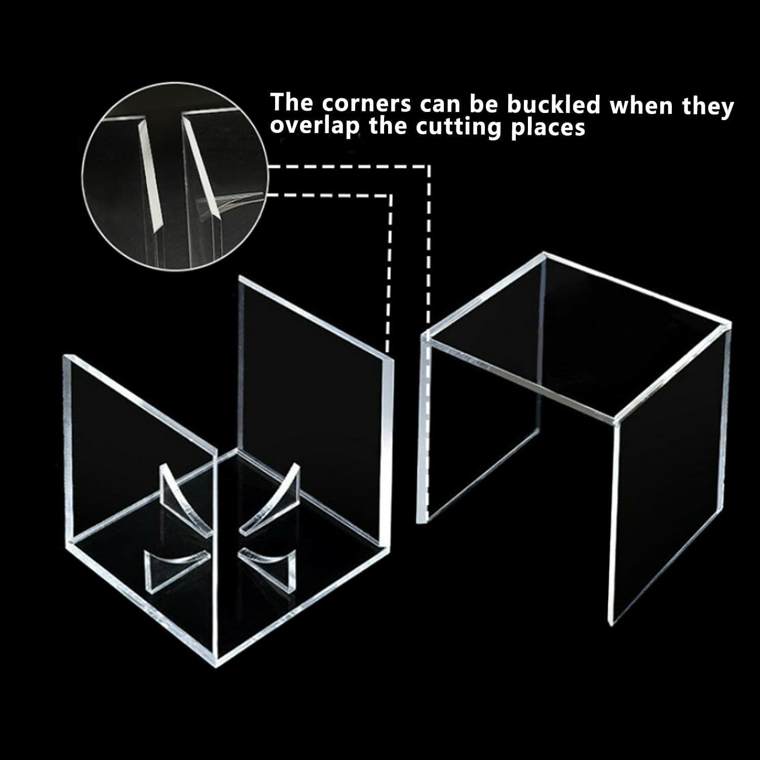 UV-Protected Acrylic Baseball Display Cube, 3.1 in, Corner Stand thumbnail 6