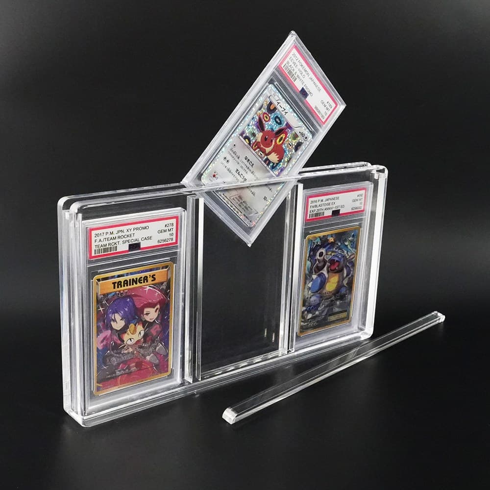 3-Slot Acrylic Graded Slab Display Case thumbnail 2