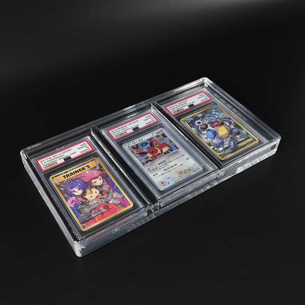3-Slot Acrylic Graded Slab Display Case thumbnail 4