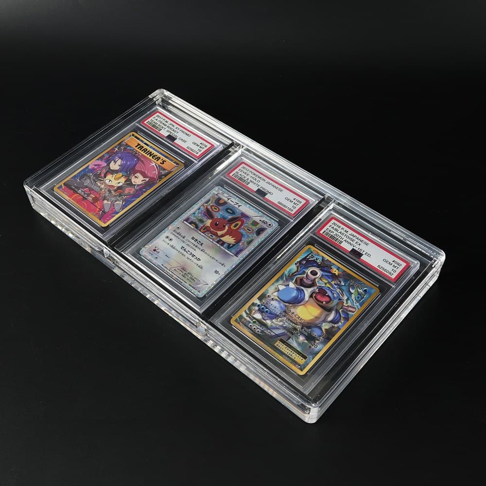 3-Slot Acrylic Graded Slab Display Case thumbnail 5