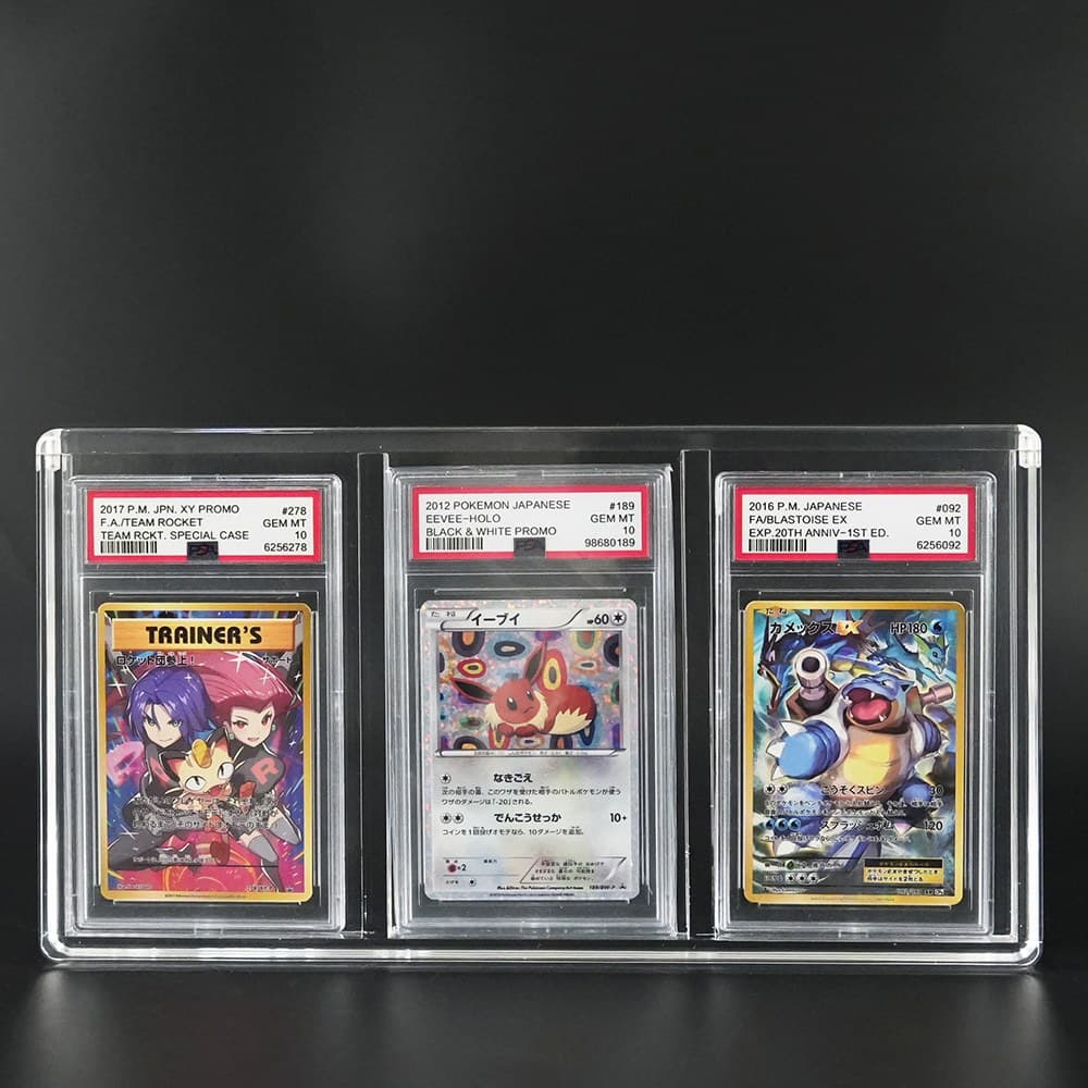 3-Slot Acrylic Graded Slab Display Case