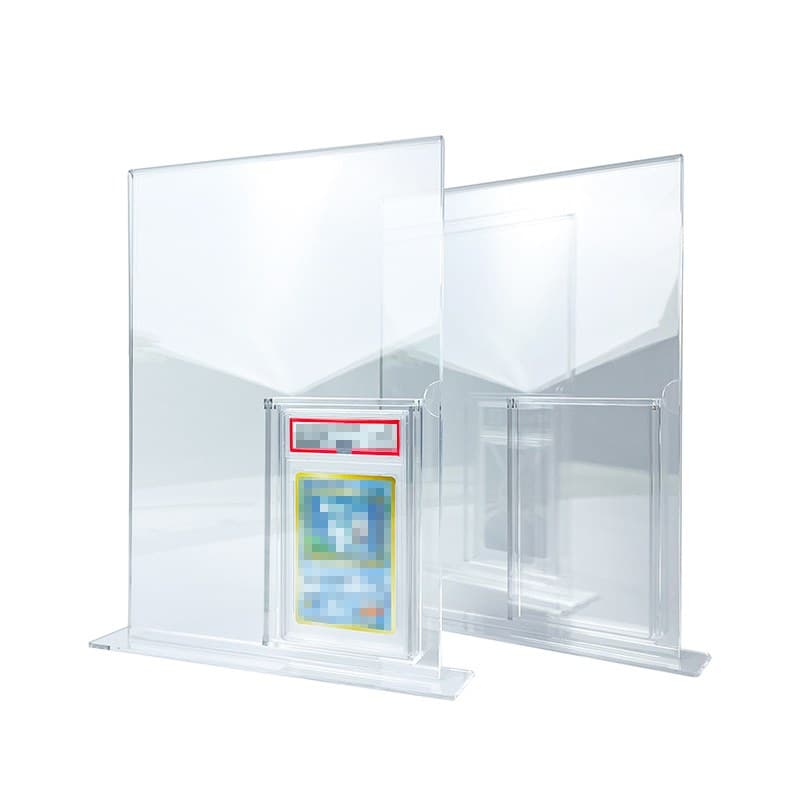 Acrylic Graded Card Display Stand with Art Backdrop Panel thumbnail 3