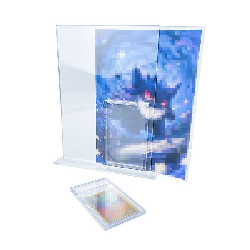 Acrylic Graded Card Display Stand with Art Backdrop Panel thumbnail 5