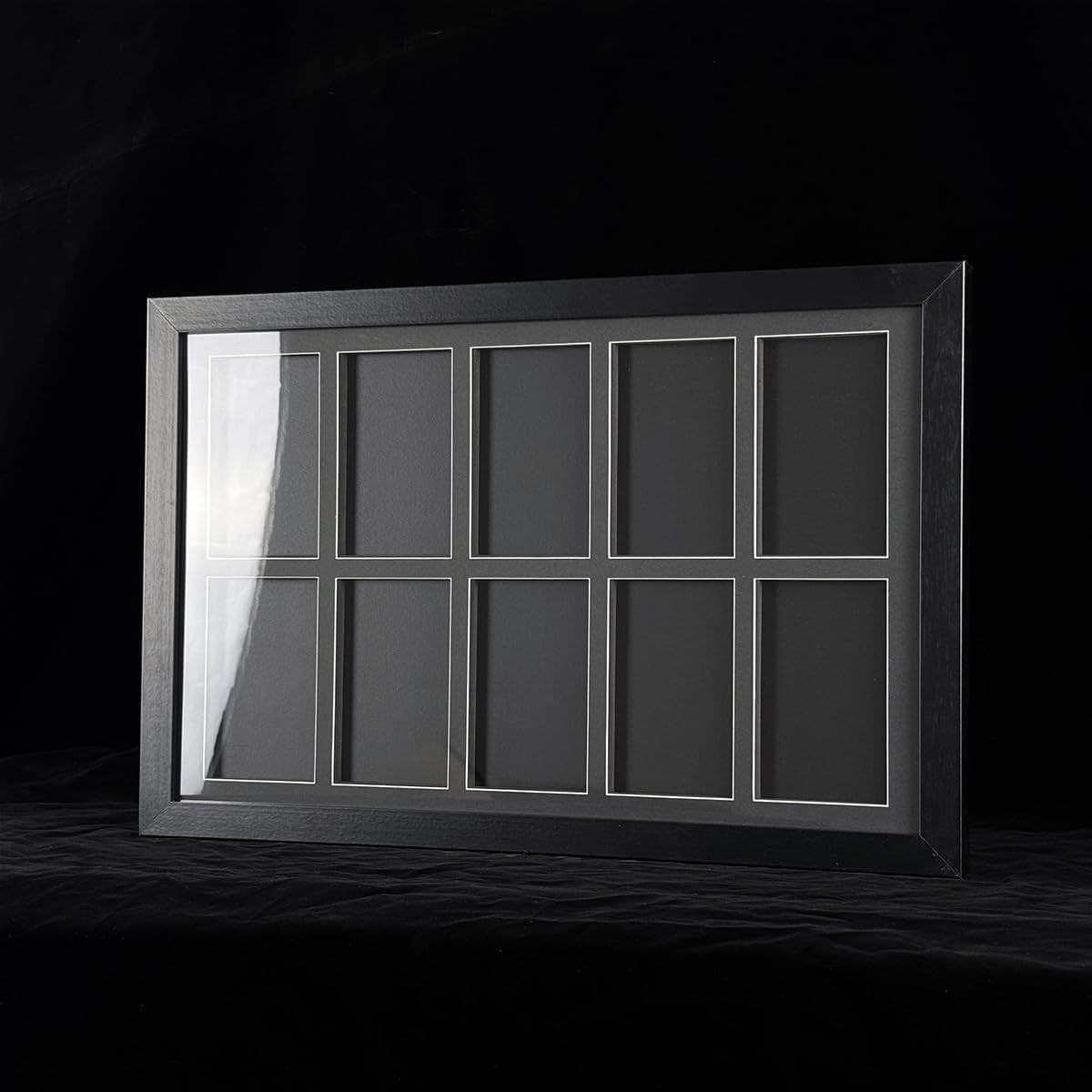Black-Framed Graded Card Display Case, 21.7 x 14.4 in, Wall Mount thumbnail 2