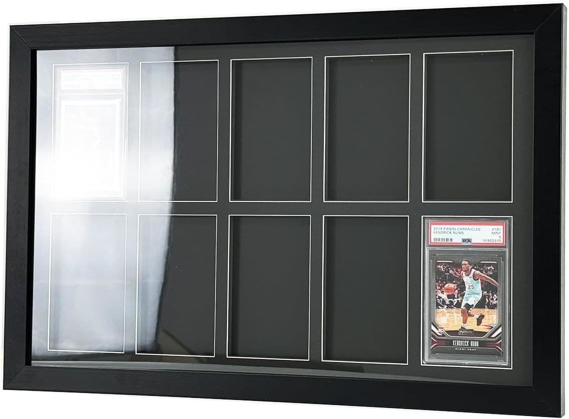 Black-Framed Graded Card Display Case, 21.7 x 14.4 in, Wall Mount thumbnail 1
