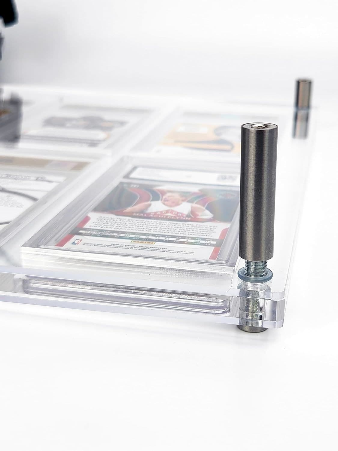 Clear Acrylic Graded Card Display Frame, 8 Slots, Wall or Desktop thumbnail 6