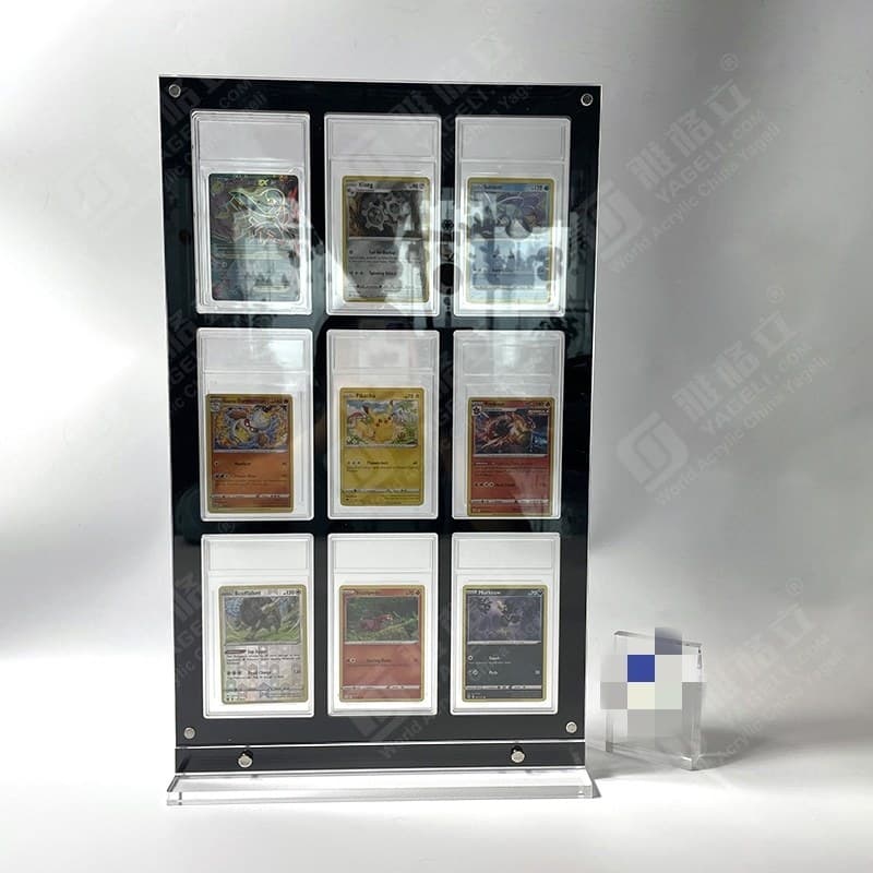 Acrylic Display Rack for 9 Graded Cards thumbnail 2