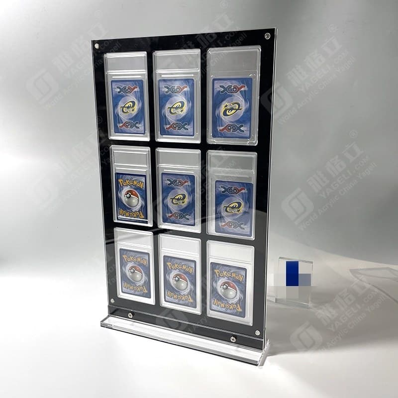 Acrylic Display Rack for 9 Graded Cards thumbnail 4