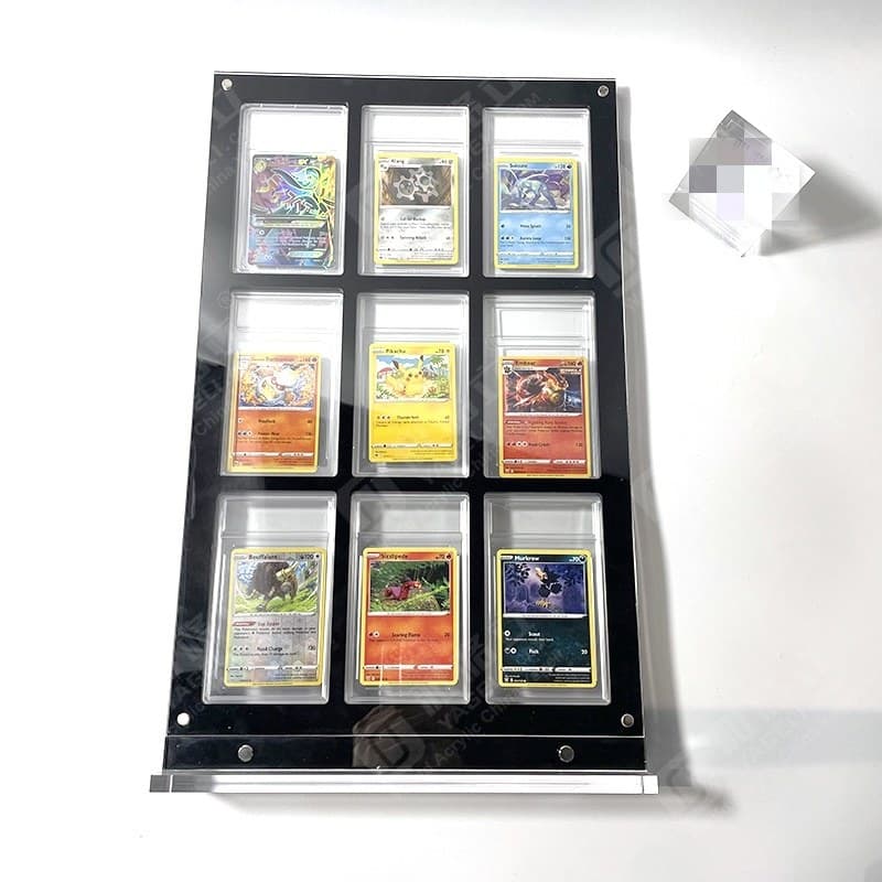 Acrylic Display Rack for 9 Graded Cards thumbnail 1
