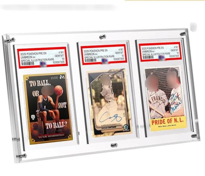 Acrylic Magnetic 3-Slab Display Frame with Stand and Wall Kit thumbnail 4