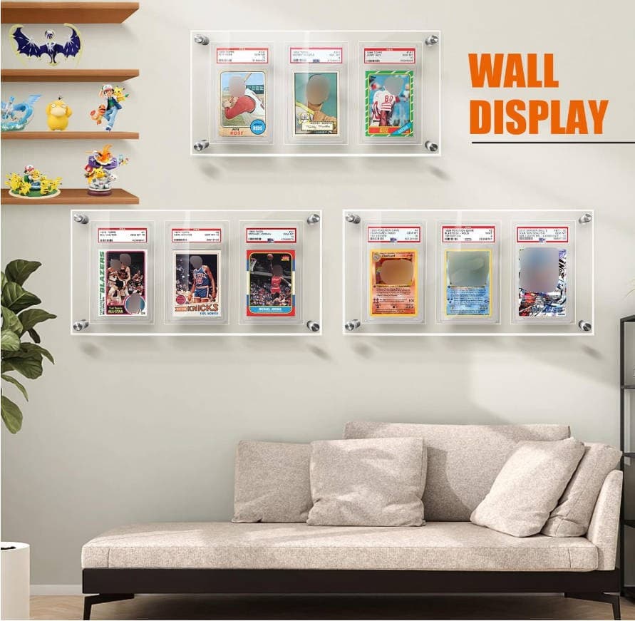Acrylic Magnetic 3-Slab Display Frame with Stand and Wall Kit thumbnail 6