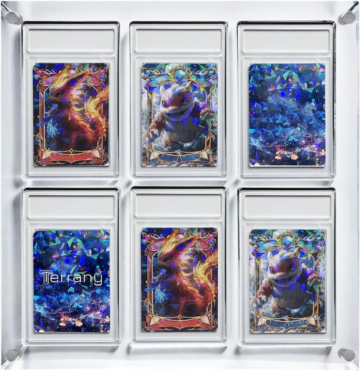 Free-Standing Acrylic Graded Card Display Frame, 6 Slots thumbnail 2