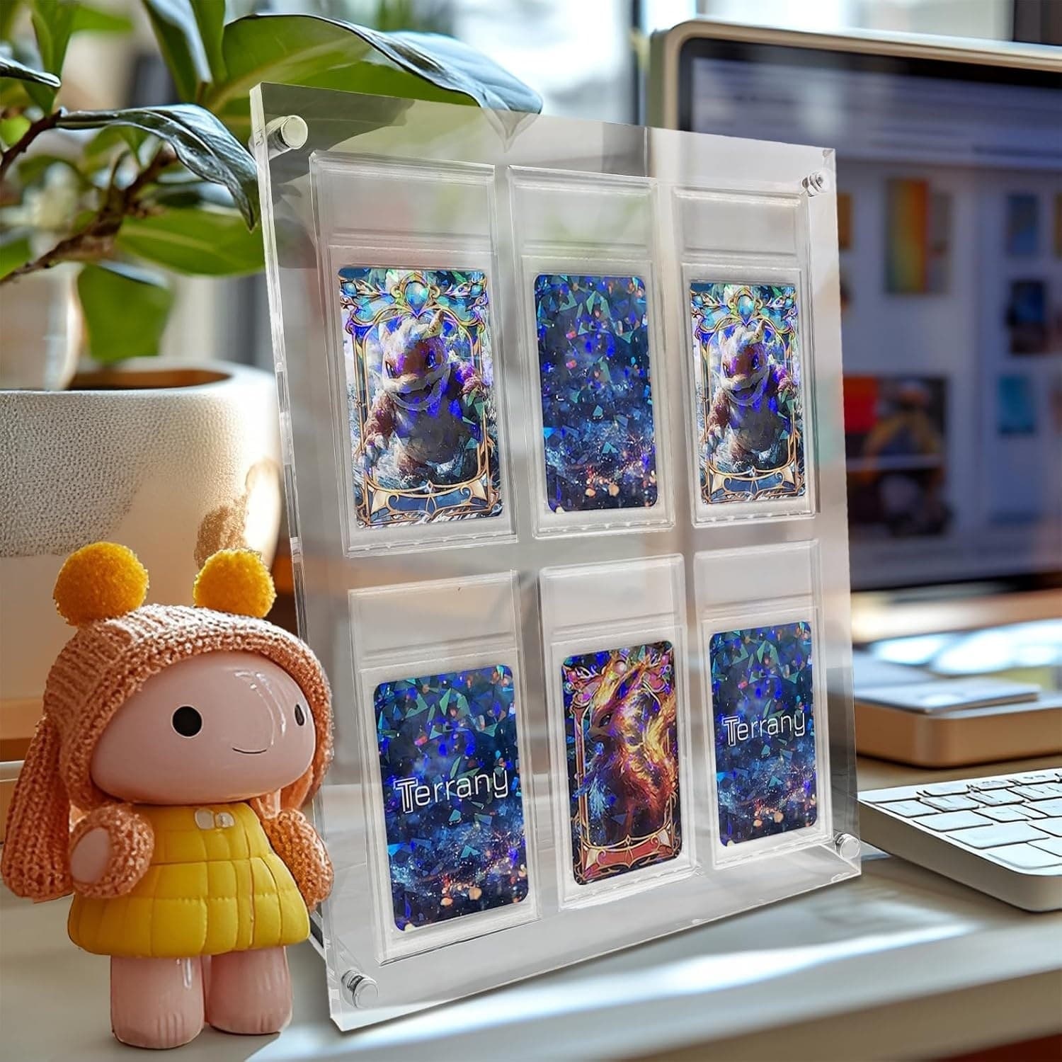 Free-Standing Acrylic Graded Card Display Frame, 6 Slots thumbnail 3