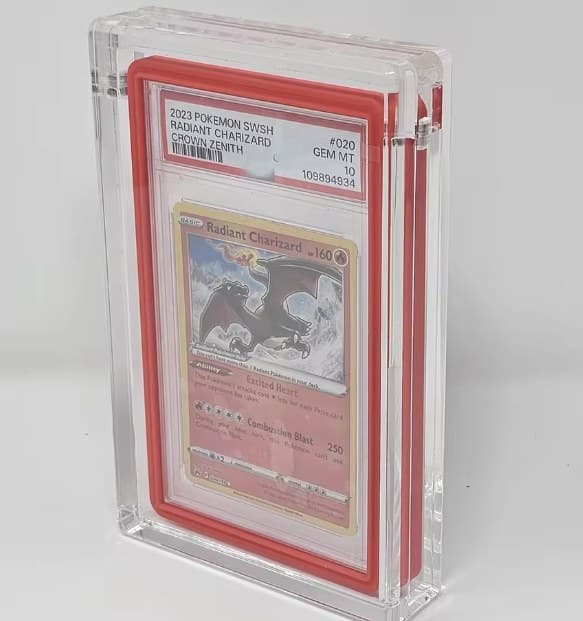 Thick Acrylic Graded Slab Display Case, Hidden Magnetic Closure, Compatible with PSA Slabs 缩略图 1