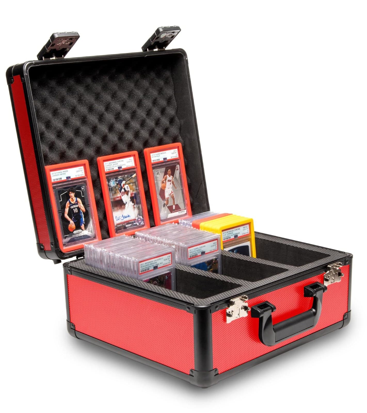 Aluminum Briefcase-Style Graded Card Case with Lock, Multiple Colors 缩略图 5