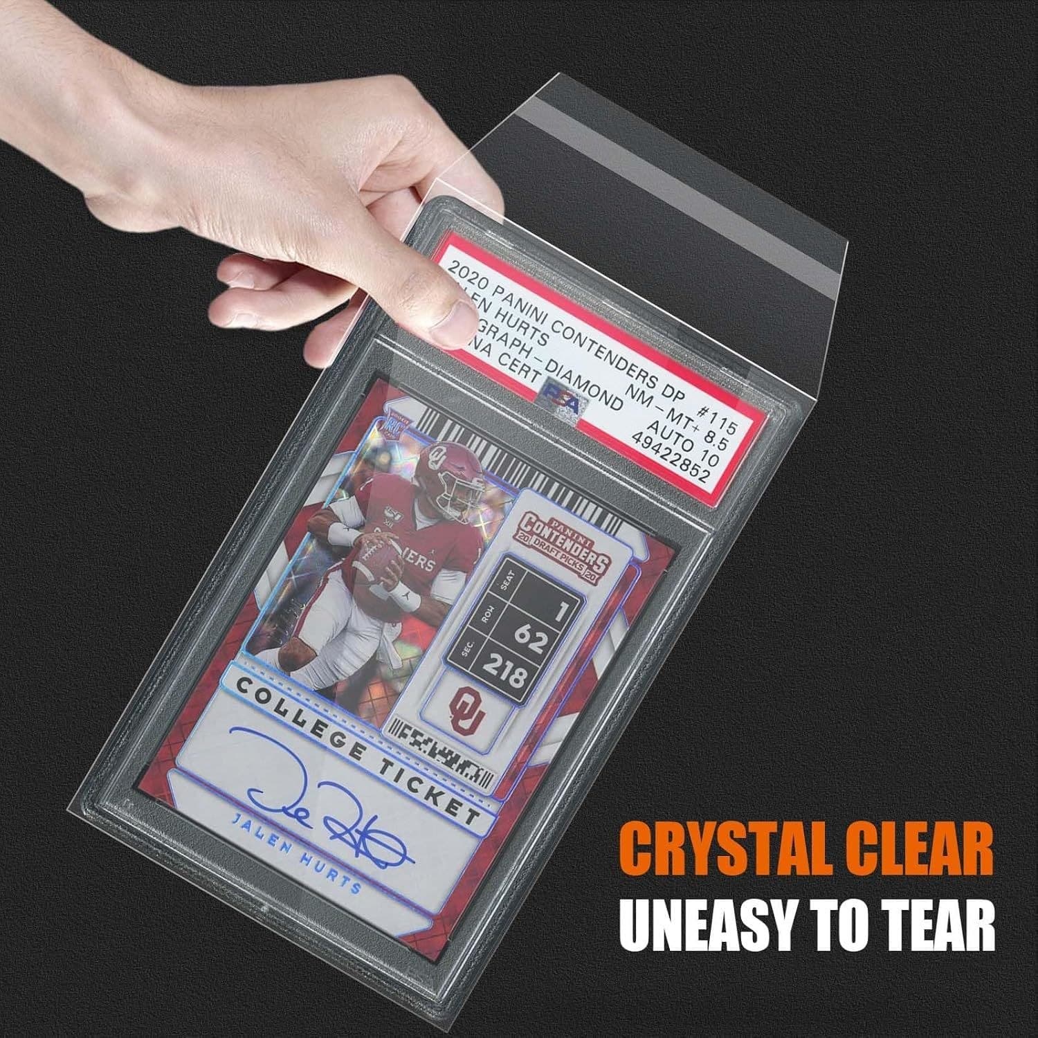 Resealable Graded Slab Sleeves, 100-Pack, Compatible with PSA Slabs 缩略图 3