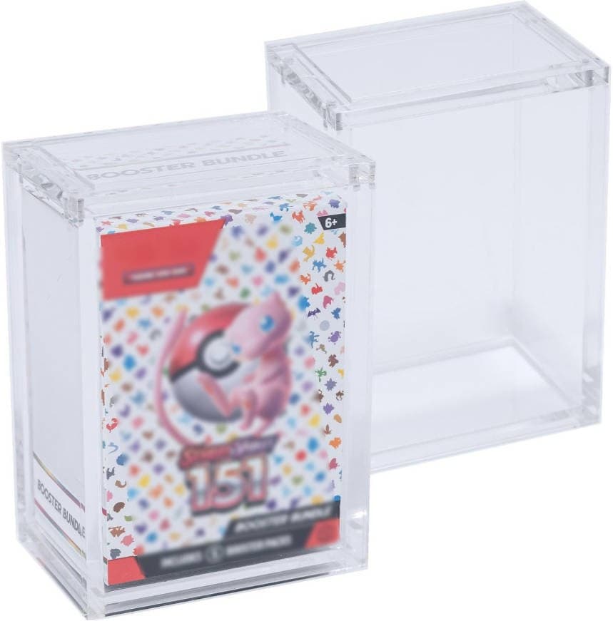 Acrylic Booster Bundle Display Case, Inside 3.11 x 2.20 x 4.41 in thumbnail 1