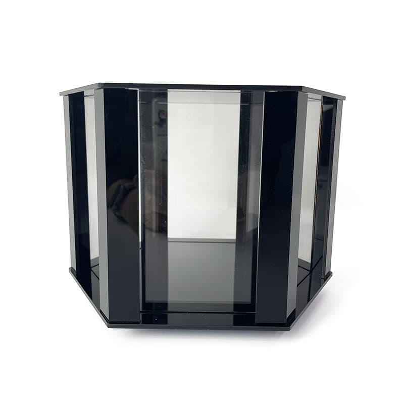 Hexagonal Acrylic Display Stand for 6 Graded Slabs, Black thumbnail 5