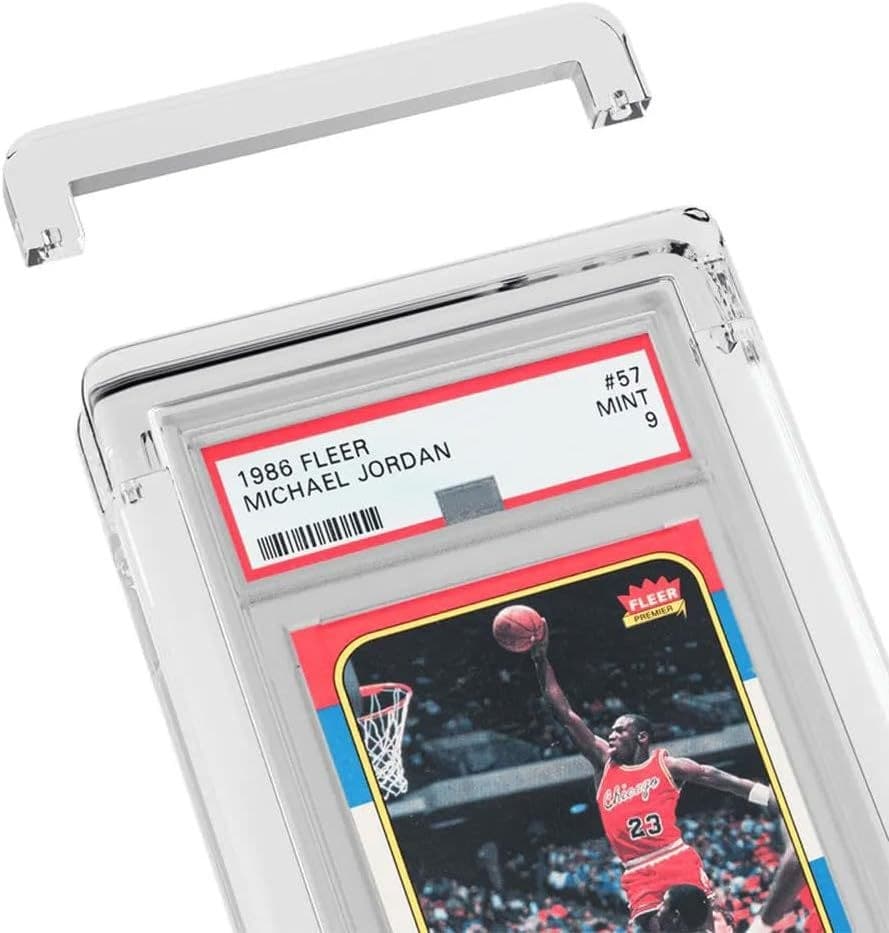 Clear Acrylic Holder for Graded Cards with Top Cap thumbnail 2