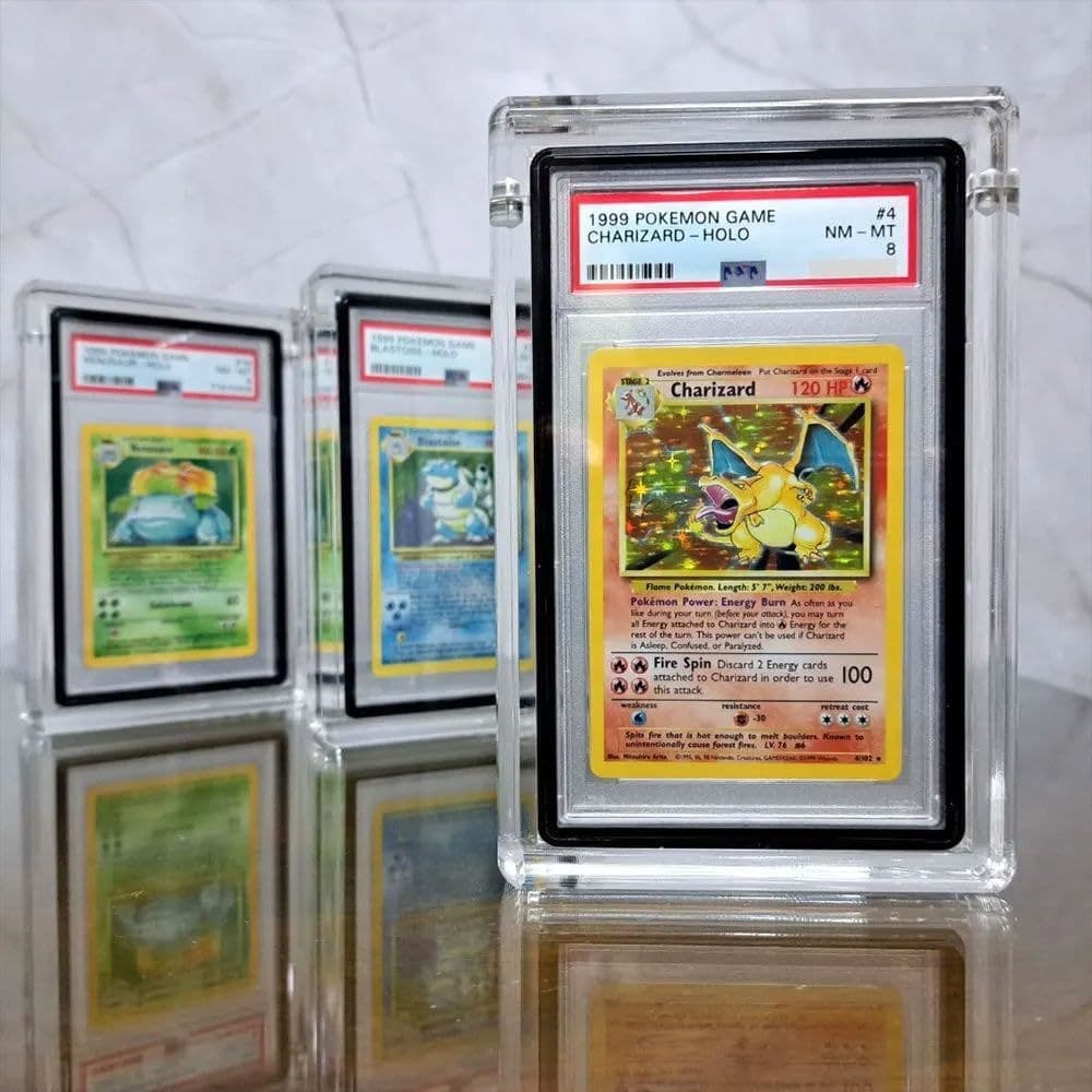 Clear Acrylic Holder for Graded Cards with Top Cap thumbnail 3