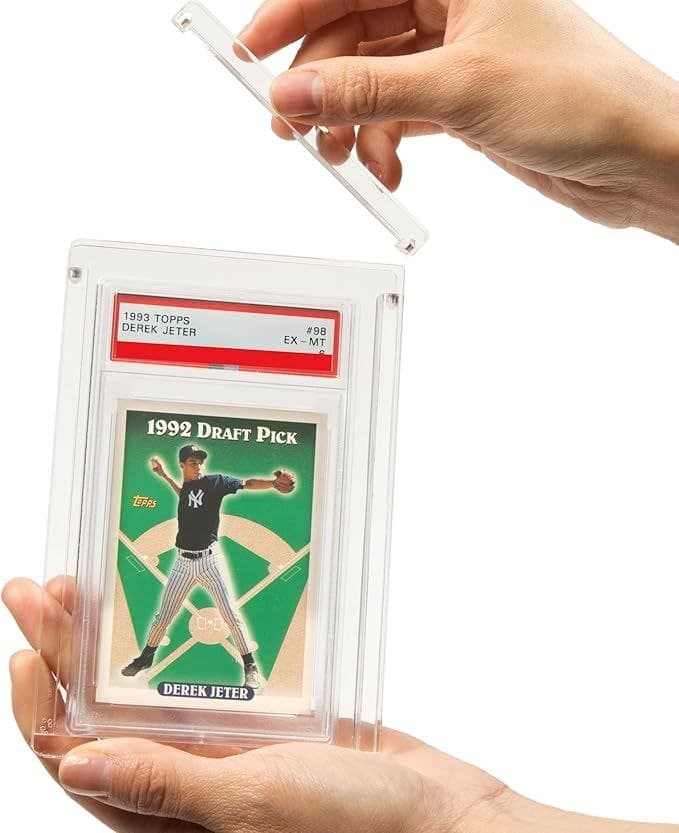 Clear Acrylic Holder for Graded Cards with Top Cap thumbnail 4
