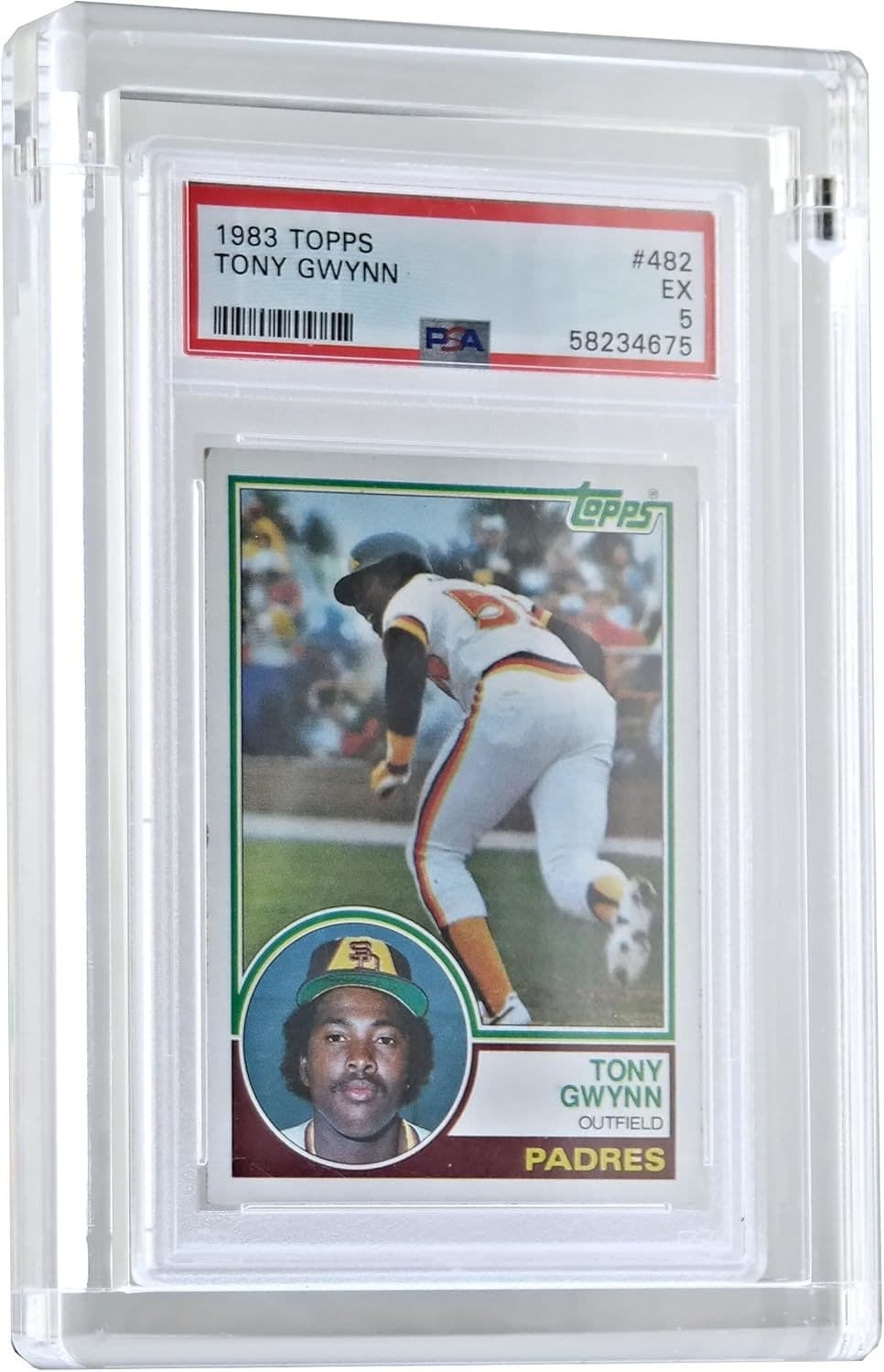 Clear Acrylic Holder for Graded Cards with Top Cap thumbnail 1