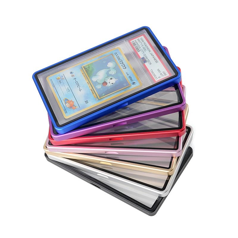 Metal Graded Card Protector with UV-Resistant Window and Magnetic Closure thumbnail 2