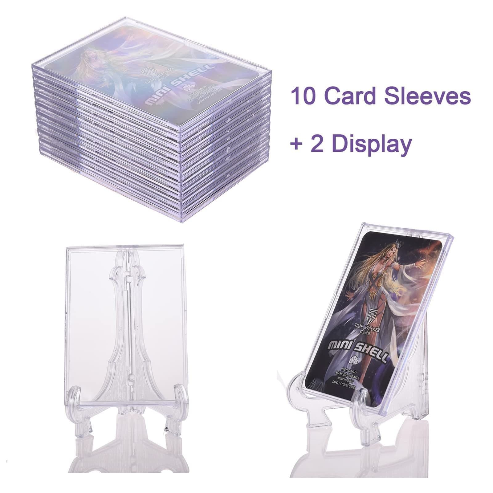 Scallop-Edge Magnetic Acrylic Card Holder, 2.6 x 3.7 in thumbnail 3