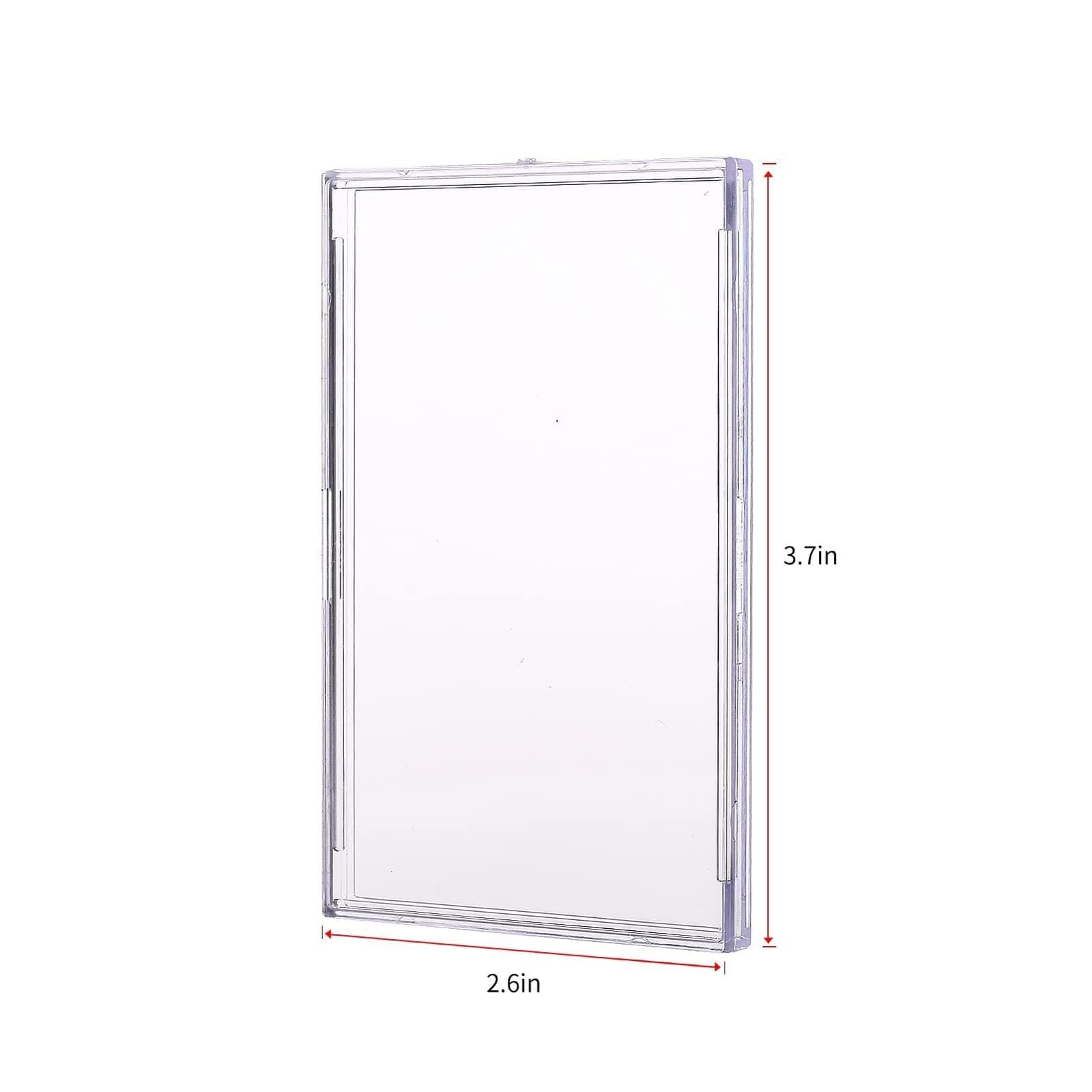Scallop-Edge Magnetic Acrylic Card Holder, 2.6 x 3.7 in thumbnail 1