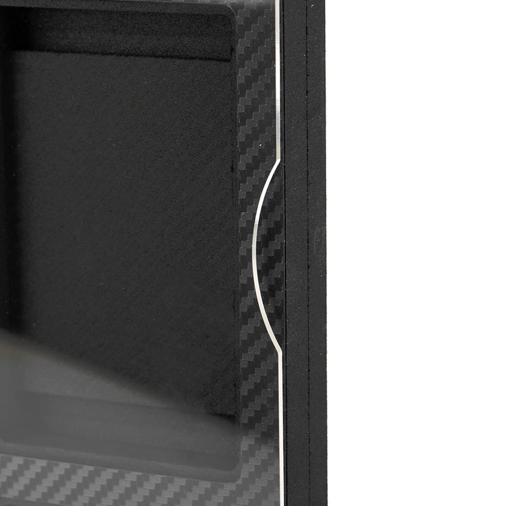 Wall-Mounted Magnetic Graded Slab Display Frame, 9 Slots, Carbon-Look Back thumbnail 5