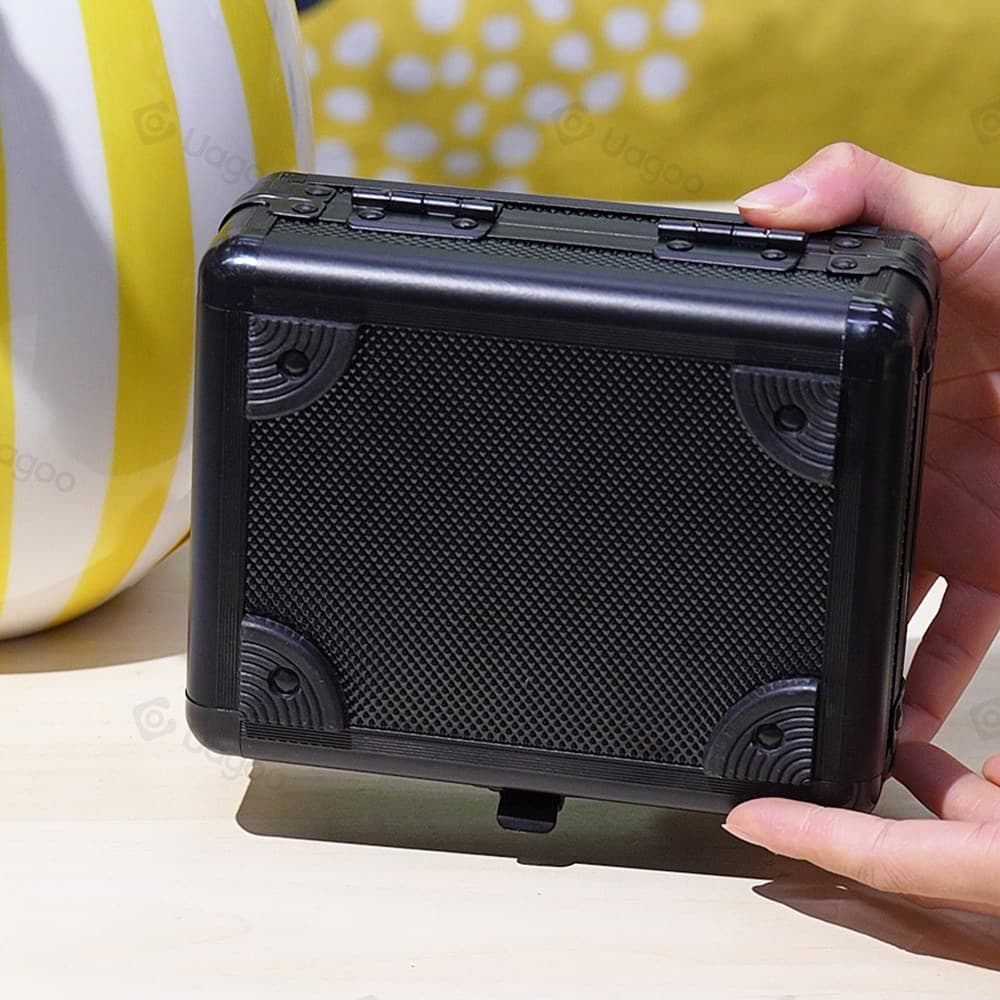 Black Aluminum Single-Slab Lock Box with Foam Insert thumbnail 4