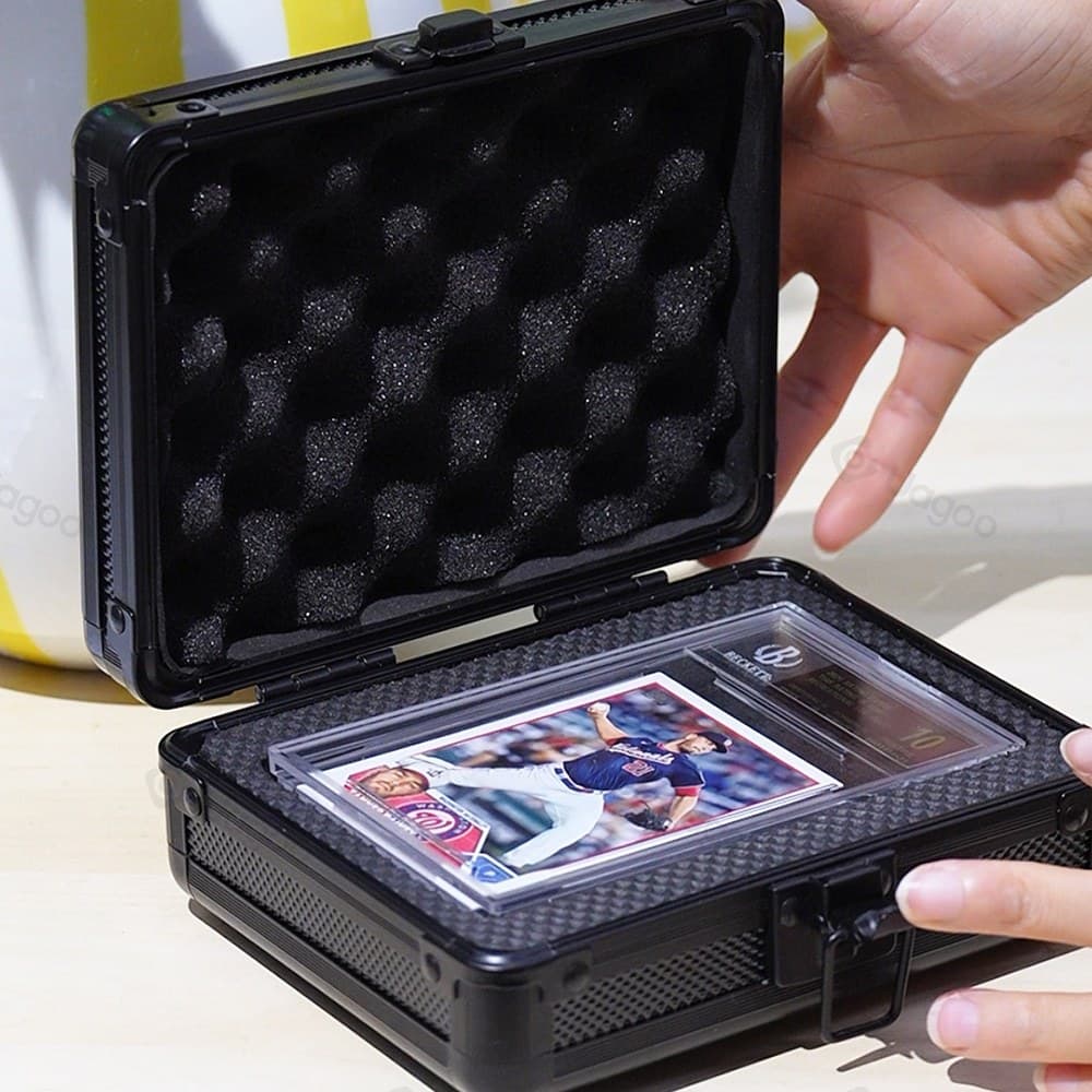 Black Aluminum Single-Slab Lock Box with Foam Insert thumbnail 5