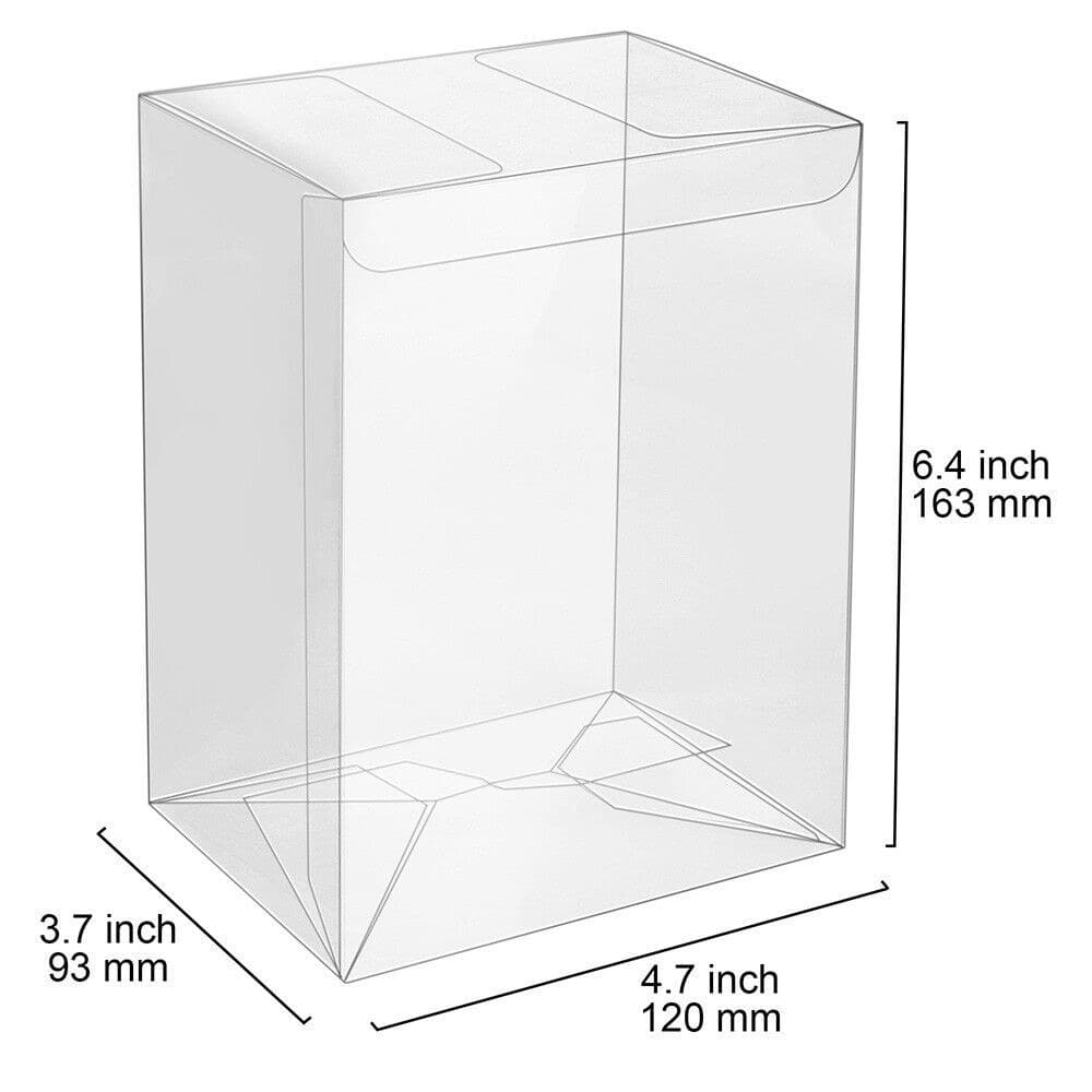 Clear PET Protector Box for 4-Inch Vinyl Figure Boxes, Compatible with Funko Pop