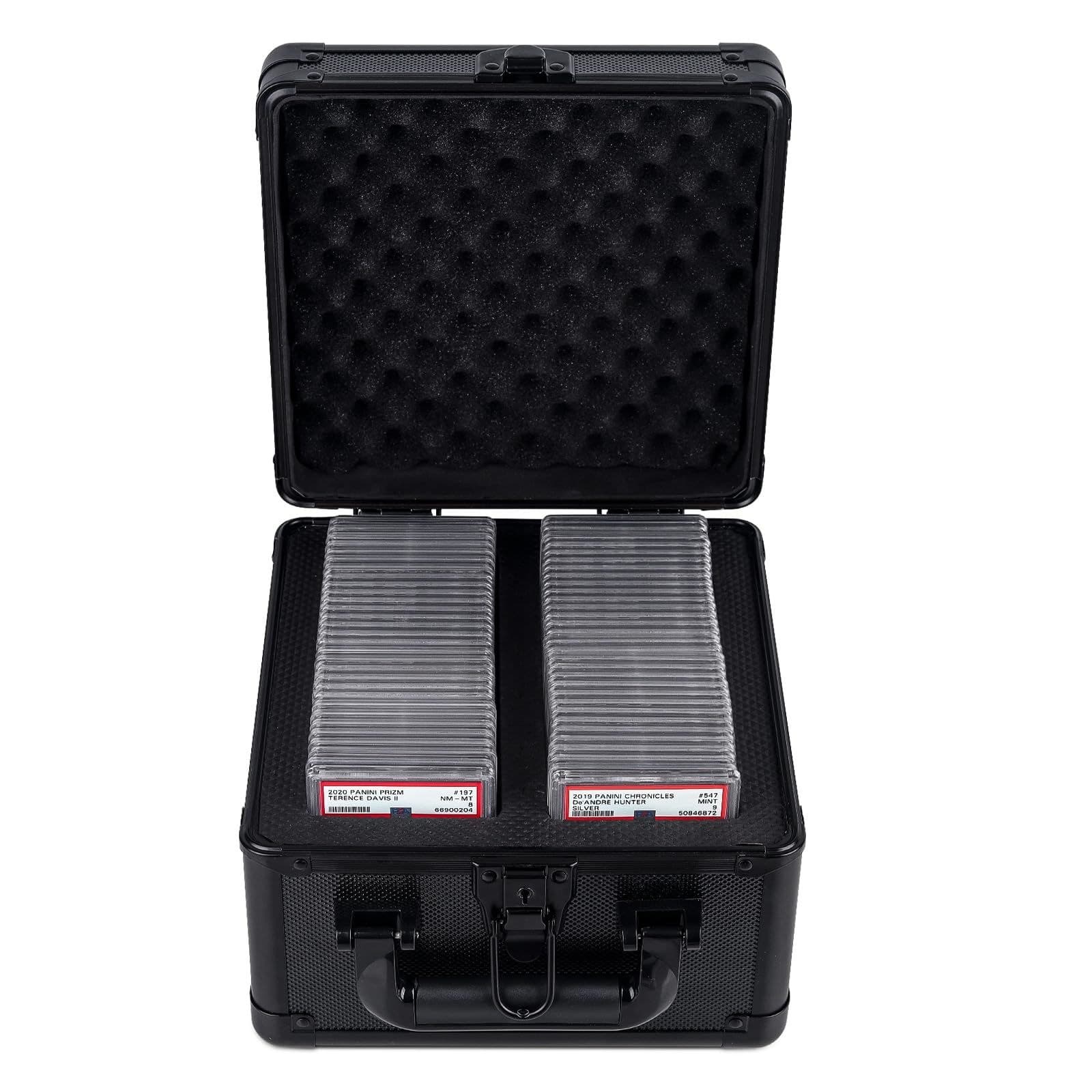 Hard Plastic Graded Card Carrying Case with Foam Dividers thumbnail 3