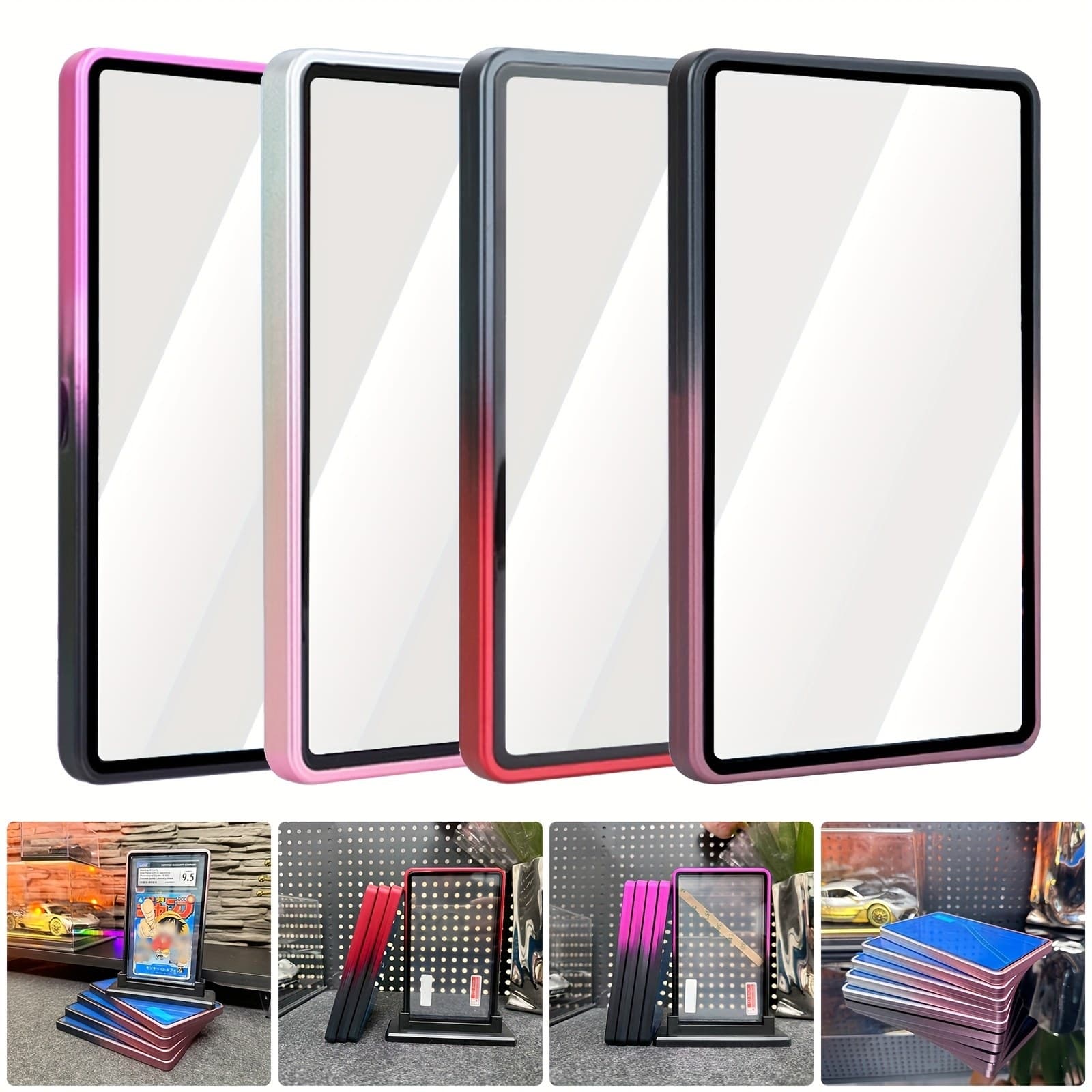Gradient Metal Graded Slab Case with UV-Resistant Glass thumbnail 2