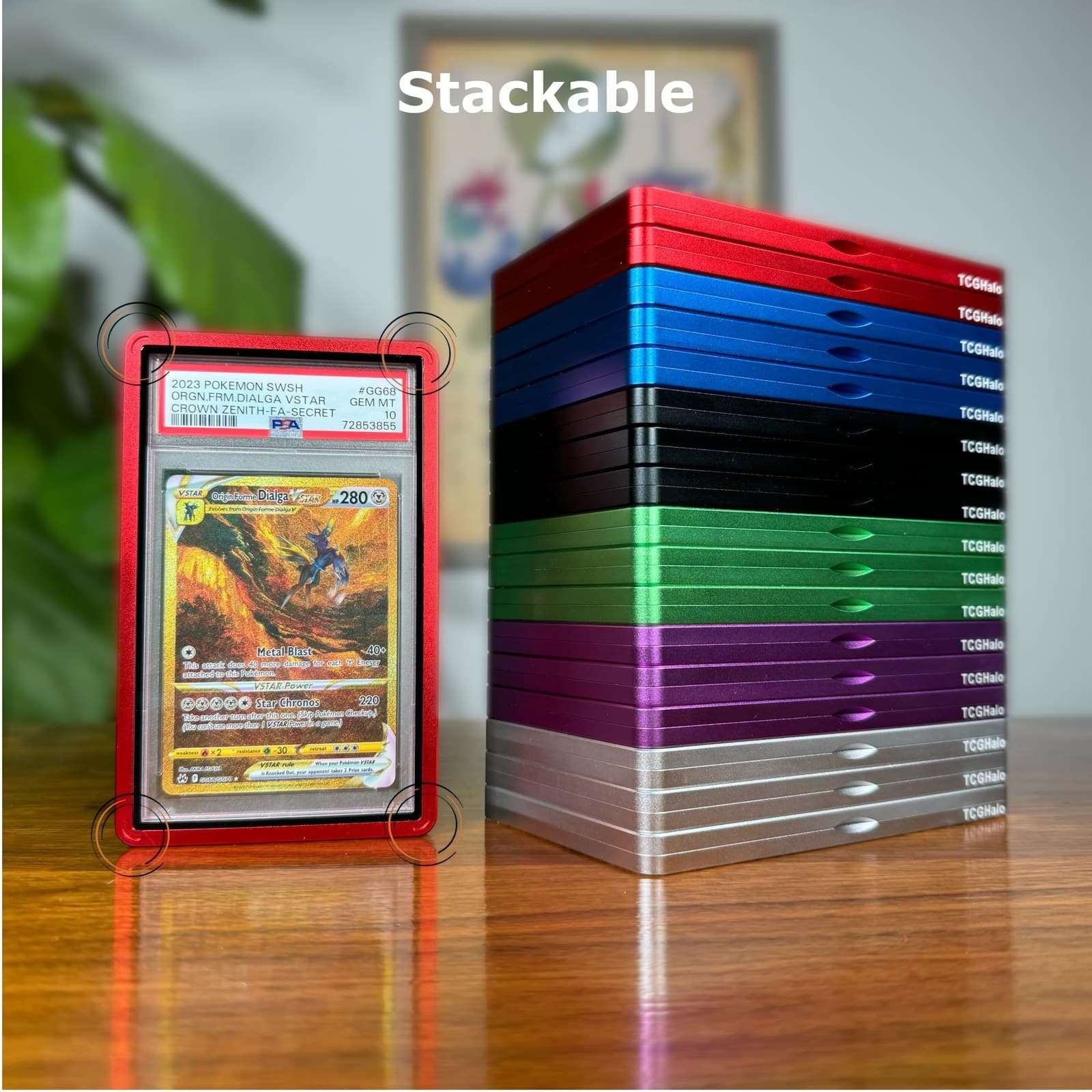 Aluminum Slab Case with Tempered Glass, 6-Point Magnetic Closure, Compatible with PSA Slabs thumbnail 2