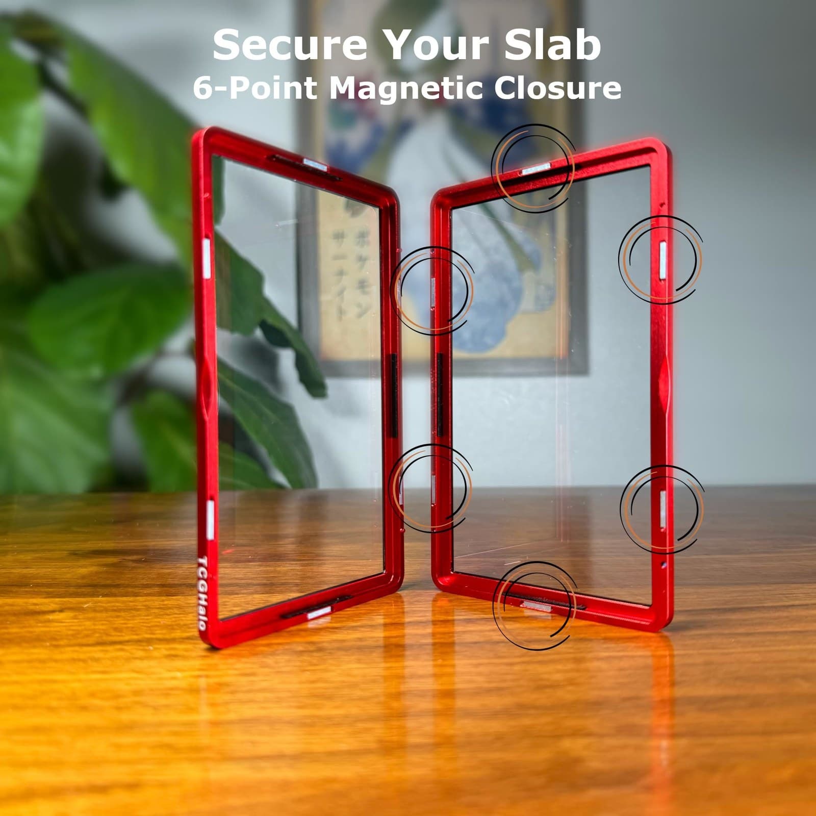 Aluminum Slab Case with Tempered Glass, 6-Point Magnetic Closure, Compatible with PSA Slabs thumbnail 5