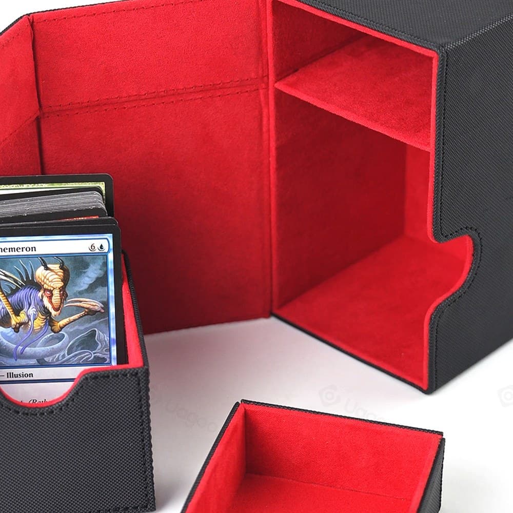 PU Leather Deck Box with Dice Tray, Magnetic Closure thumbnail 4