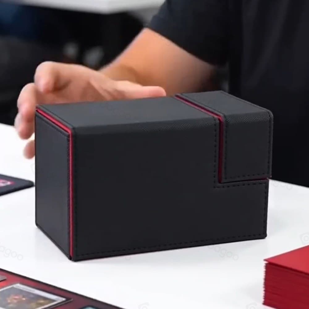 PU Leather Deck Box with Dice Tray, Magnetic Closure thumbnail 5