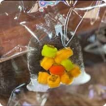Squishy Fruit Bag Stress Toy – Mango Chunk, Fidget Squeeze Toy, 8 × 6.5 × 4.6 cm thumbnail 1