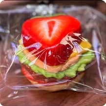 Squishy Fruit Burger Stress Toy – Strawberry, Fidget Squeeze Toy, 8 × 8 × 6 cm thumbnail 1
