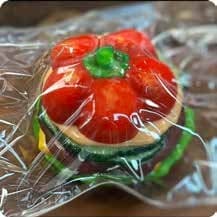 Squishy Fruit Burger Stress Toy – Tomato, Fidget Squeeze Toy, 8 × 8 × 6 cm 缩略图 1